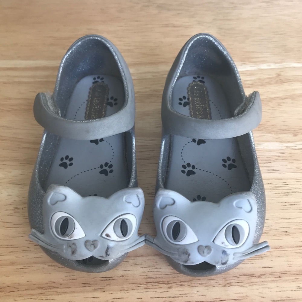 Mini Melissa Cat Sandals Size: US Toddler 6 EUR 21